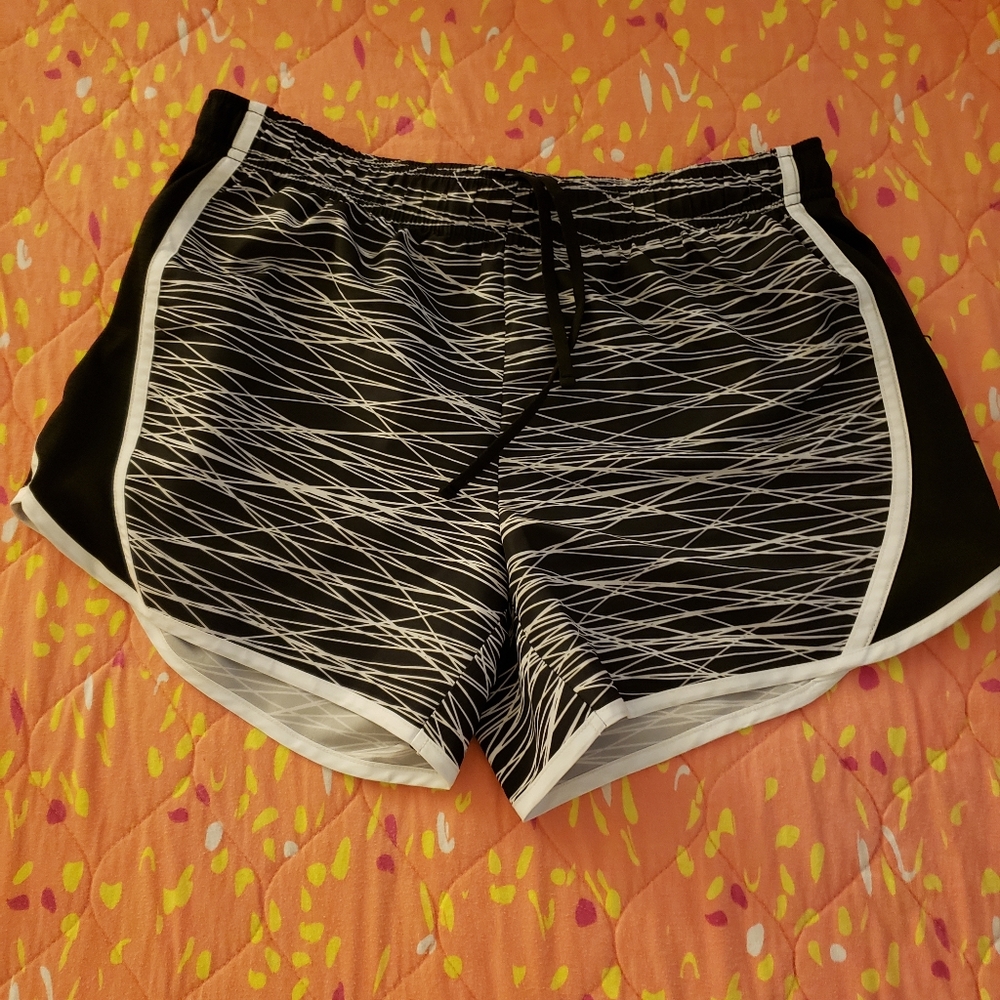 Black & White Athletic Shorts